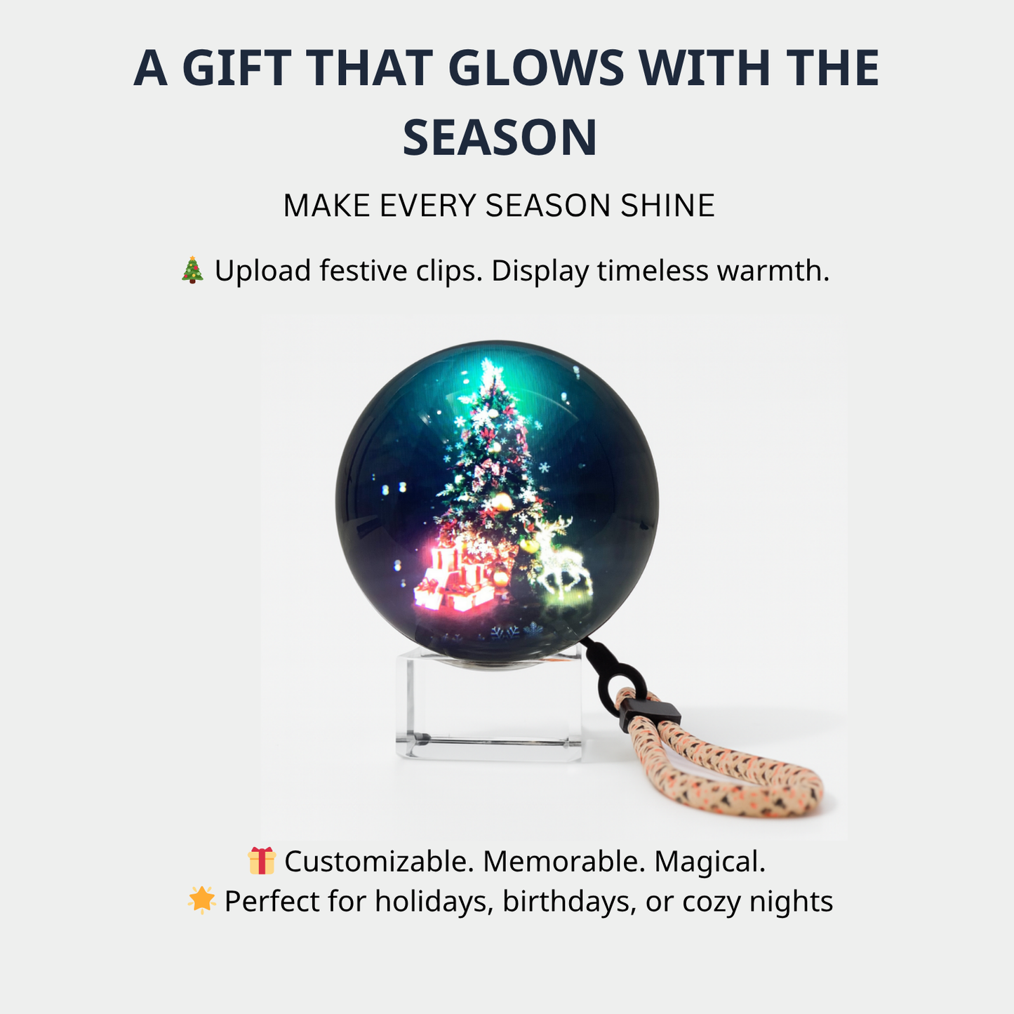 Crystal VidiBall™ – Customizable Video Glass Ball