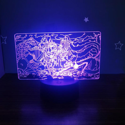 Shinobi Lamp – 16 Colors 3D LED Night Light with Remote