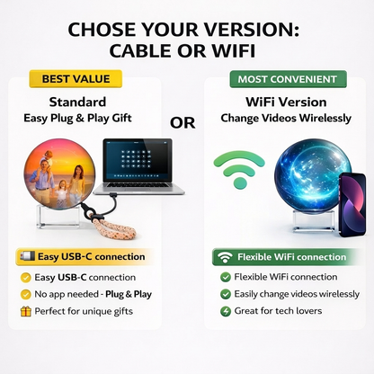 Crystal VidiBall™ – Customizable Video Glass Ball