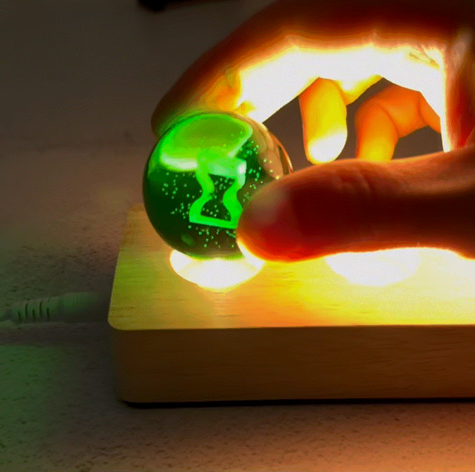 Shinobi Village Impact 4 cm 3D Crystal Ball Night Light Set