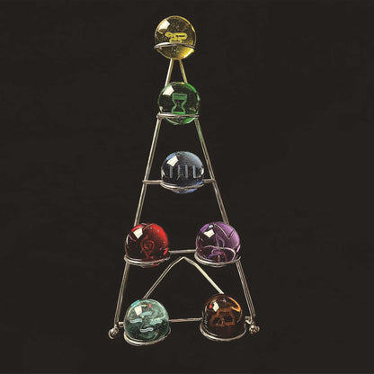 Shinobi Village Impact 4 cm 3D Crystal Ball Night Light Set